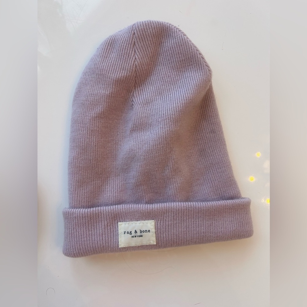 Rag & Bone Addison Wool Lavender Beanie